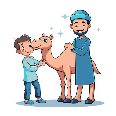 Kutsal Kurban El Adah İllüstrasyon