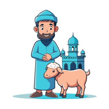 Kutsal Kurban El Adah İllüstrasyon