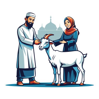 Kutsal Kurban El Adah İllüstrasyon