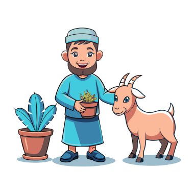 Kutsal Kurban El Adah İllüstrasyon