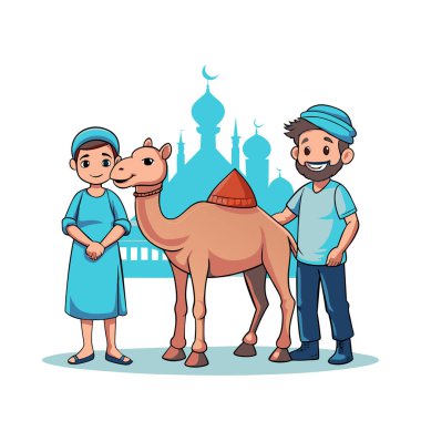 Kutsal Kurban El Adah İllüstrasyon