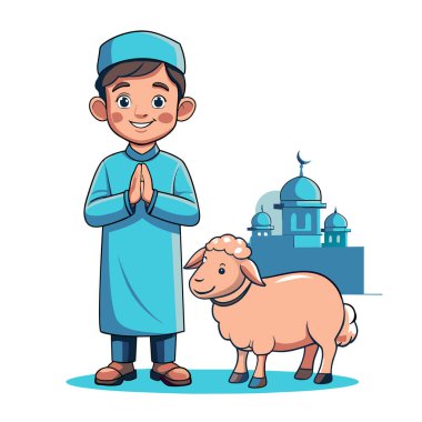 Kutsal Kurban El Adah İllüstrasyon