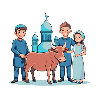 Kutsal Kurban El Adah İllüstrasyon