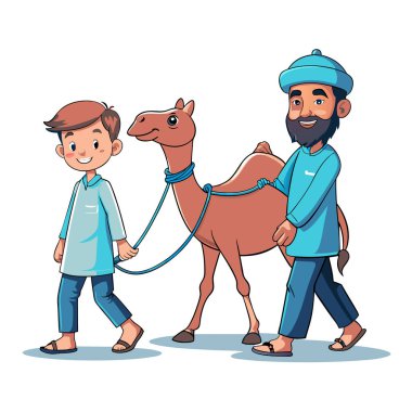 Kutsal Kurban El Adah İllüstrasyon