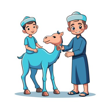 Kutsal Kurban El Adah İllüstrasyon