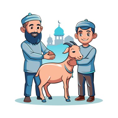 Kutsal Kurban El Adah İllüstrasyon