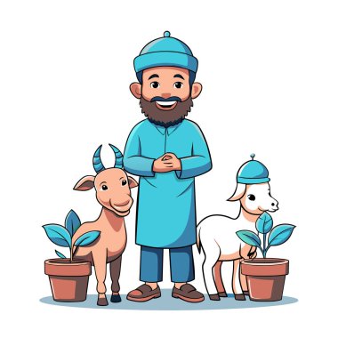 Kutsal Kurban El Adah İllüstrasyon