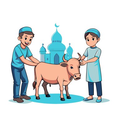 Kutsal Kurban El Adah İllüstrasyon