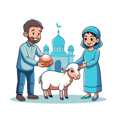 Kutsal Kurban El Adah İllüstrasyon