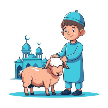 Kutsal Kurban El Adah İllüstrasyon