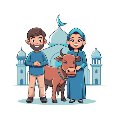 Kutsal Kurban El Adah İllüstrasyon