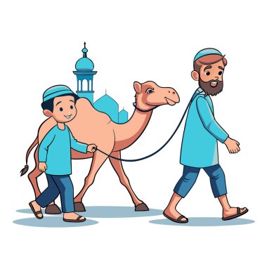 Kutsal Kurban El Adah İllüstrasyon