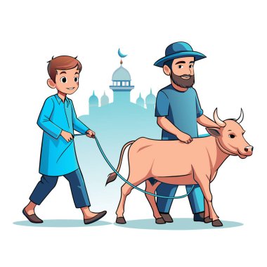 Kutsal Kurban El Adah İllüstrasyon