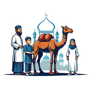 Kutsal Kurban El Adah İllüstrasyon