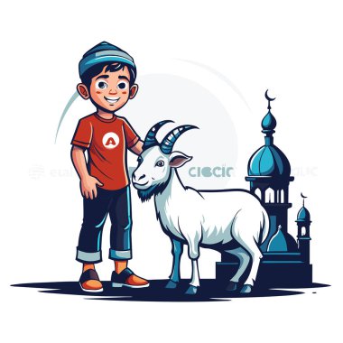 Kutsal Kurban El Adah İllüstrasyon