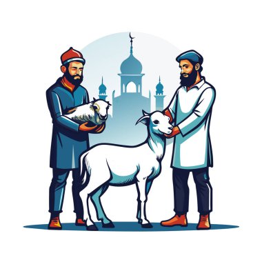 Kutsal Kurban El Adah İllüstrasyon