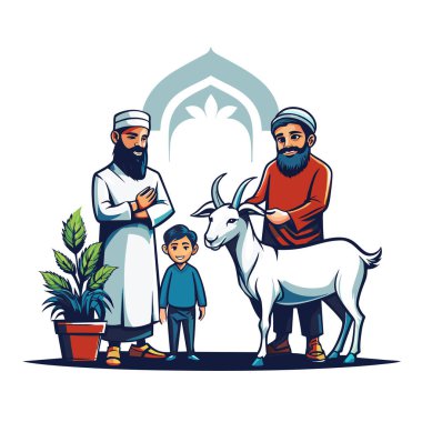 Kutsal Kurban El Adah İllüstrasyon