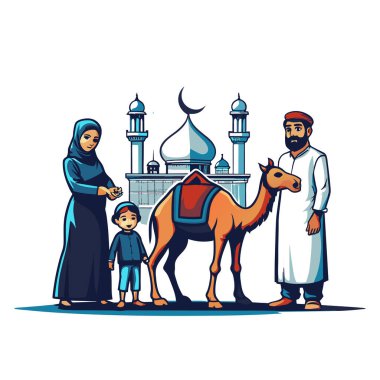 Kutsal Kurban El Adah İllüstrasyon