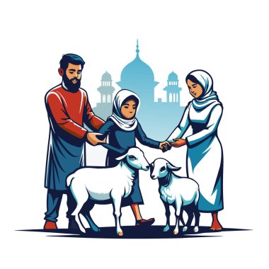 Kutsal Kurban El Adah İllüstrasyon