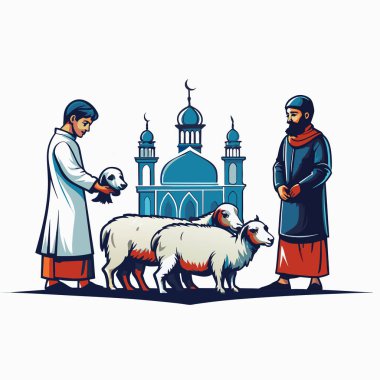 Kutsal Kurban El Adah İllüstrasyon