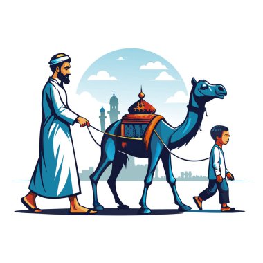 Kutsal Kurban El Adah İllüstrasyon