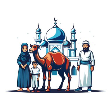 Kutsal Kurban El Adah İllüstrasyon