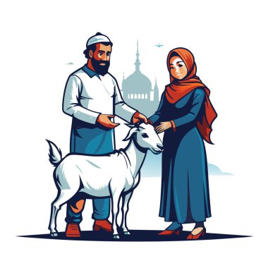 Kutsal Kurban El Adah İllüstrasyon