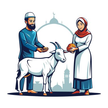 Kutsal Kurban El Adah İllüstrasyon