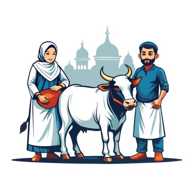 Kutsal Kurban El Adah İllüstrasyon