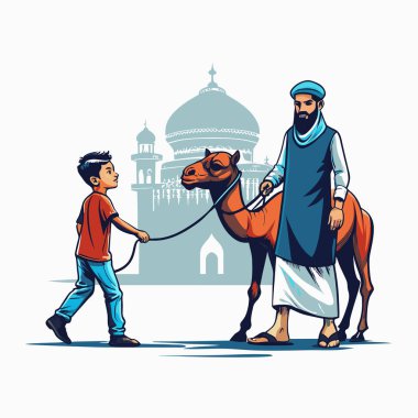 Kutsal Kurban El Adah İllüstrasyon