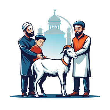 Kutsal Kurban El Adah İllüstrasyon