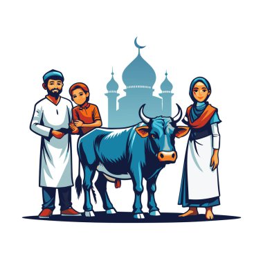 Kutsal Kurban El Adah İllüstrasyon