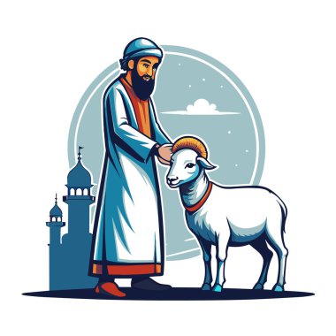 Kutsal Kurban El Adah İllüstrasyon