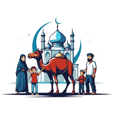 Kutsal Kurban El Adah İllüstrasyon