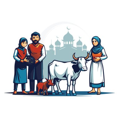 Kutsal Kurban El Adah İllüstrasyon