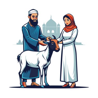 Kutsal Kurban El Adah İllüstrasyon