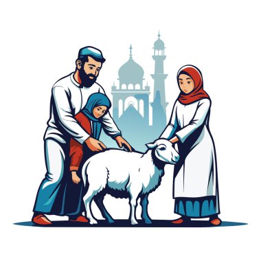 Kutsal Kurban El Adah İllüstrasyon