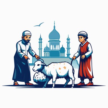 Kutsal Kurban El Adah İllüstrasyon