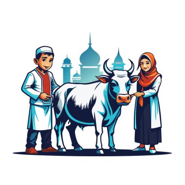 Kutsal Kurban El Adah İllüstrasyon