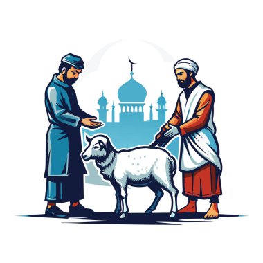 Kutsal Kurban El Adah İllüstrasyon