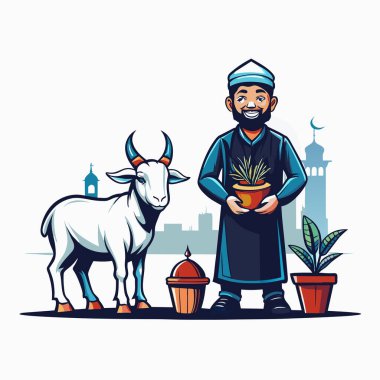 Kutsal Kurban El Adah İllüstrasyon