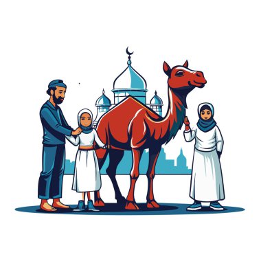 Kutsal Kurban El Adah İllüstrasyon