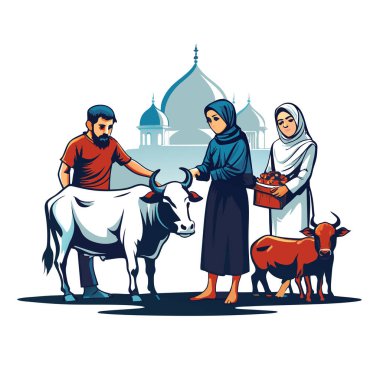 Kutsal Kurban El Adah İllüstrasyon