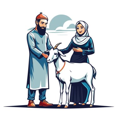 Kutsal Kurban El Adah İllüstrasyon