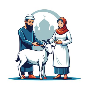 Kutsal Kurban El Adah İllüstrasyon