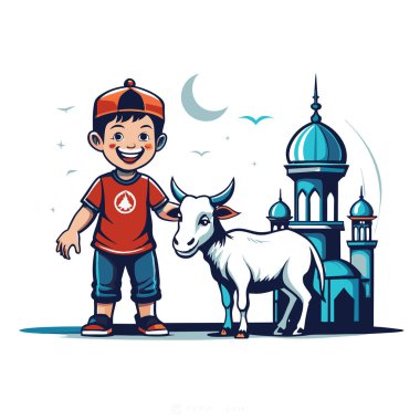 Kutsal Kurban El Adah İllüstrasyon