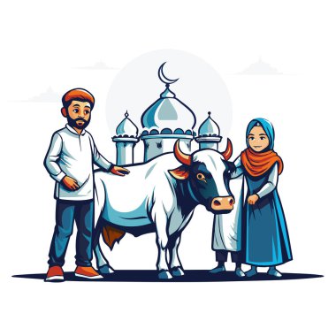 Kutsal Kurban El Adah İllüstrasyon