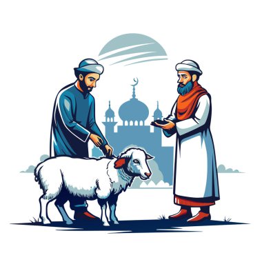 Kutsal Kurban El Adah İllüstrasyon