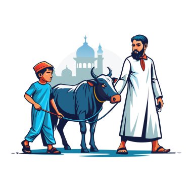 Kutsal Kurban El Adah İllüstrasyon