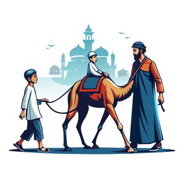 Kutsal Kurban El Adah İllüstrasyon